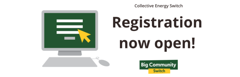 Graphic saying that registrations are open for the Big Community Switch